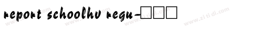 report schoolhv regu字体转换